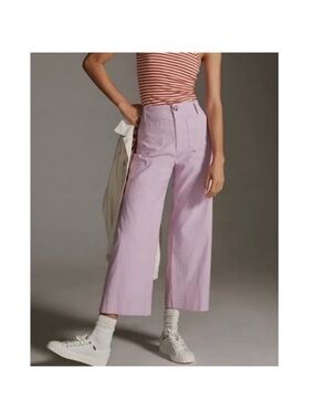 Anthropologie Maeve The Colette
Cropped Wide Leg Pants
Lavender 27